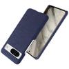 For Google Pixel 8a Case Fabric Cloth+PC Solid Color Design Back Phone Cover