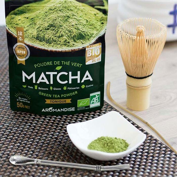 Matcha Tea Set + Whisk + Bamboo Spoon + Stainless Steel Straw with Filter