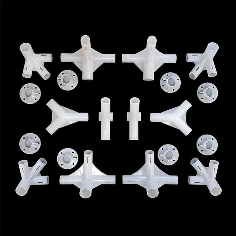 Tent Replacement Parts Kit for 25/19mm For Gazebo and Awning Pipes Includes Corner and Center Connectors for Secure Assembly