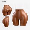 Mannequin din Plastic Extra Mare, Maro și Alb, pentru Pantaloni Scurți de Afișare (Curbe îmbunătățite)