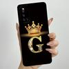 For Vivo V19 1933 Case Luxury Crown Letters Couple Liquid Silicone Soft Phone Cases For Vivo V 19 Camera Protection Back Cover