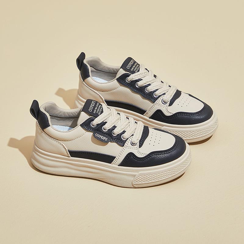 Spring New Ins Female Student Platform Heightening Sports Board Shoes Casual Shoes XF