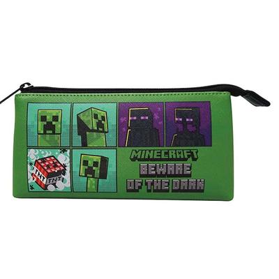 K Company Minecraft Creeper H10 x B20 x Dreifach-Tasche, & Enderman, MCT-3P-CE, T3,5cm