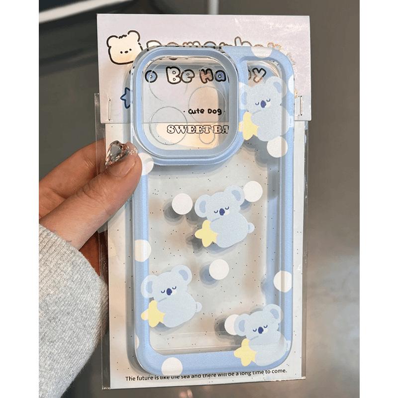 

Polka Dot Koala Drop-Proof Phone Case for Apple 11/13 Pro/14/15/16/17 Pro Max Apple 13 Mini