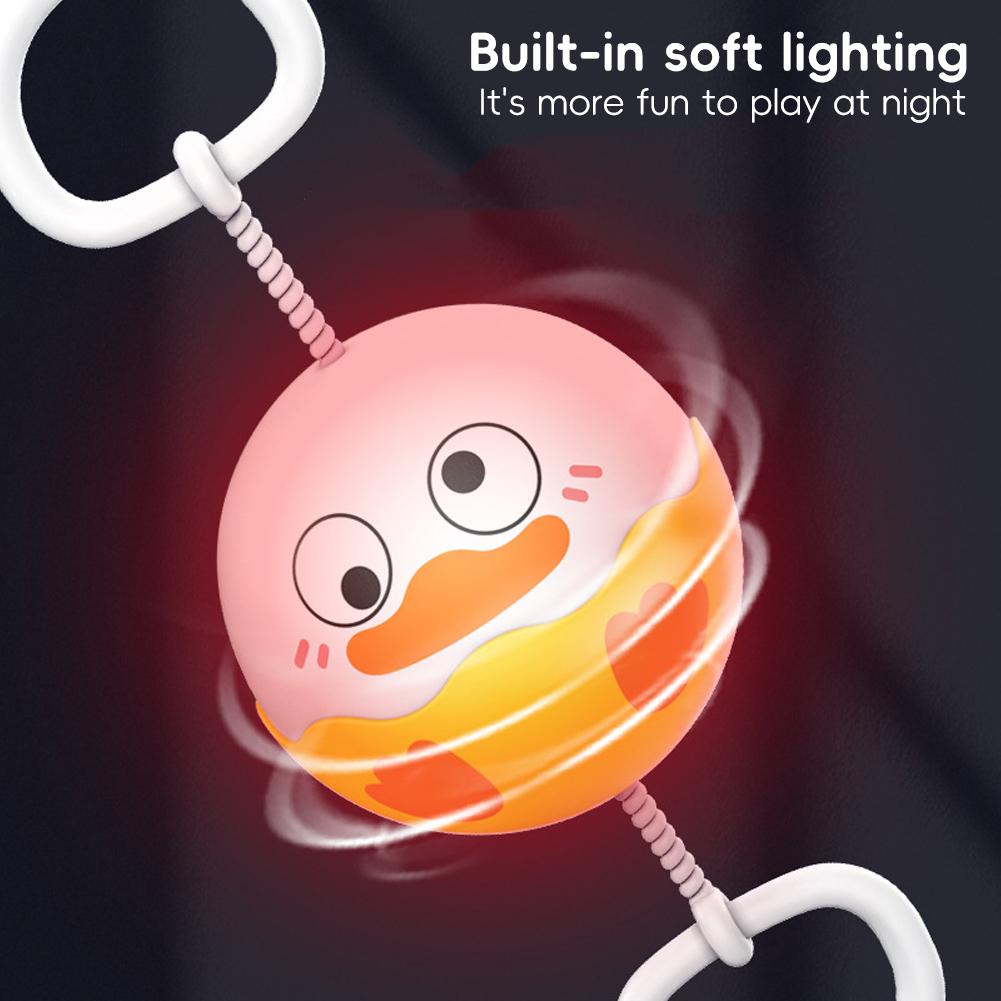 Hand Pull Luminous Flashing Rope Flywheel Toy Led Light Toy Novelty Children Flywheel Flash Gyro Gift Toys