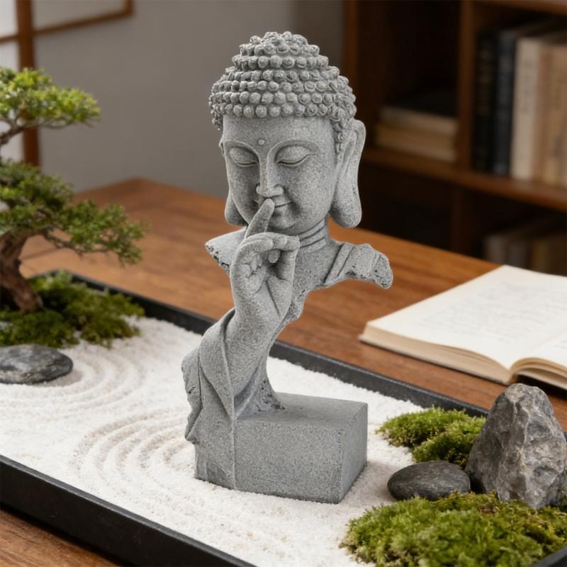 Resin Buddhas Statue Meditations Sculpture For Living Room Or Office Desktop Shelf Decoration Collectible Ornament Gift