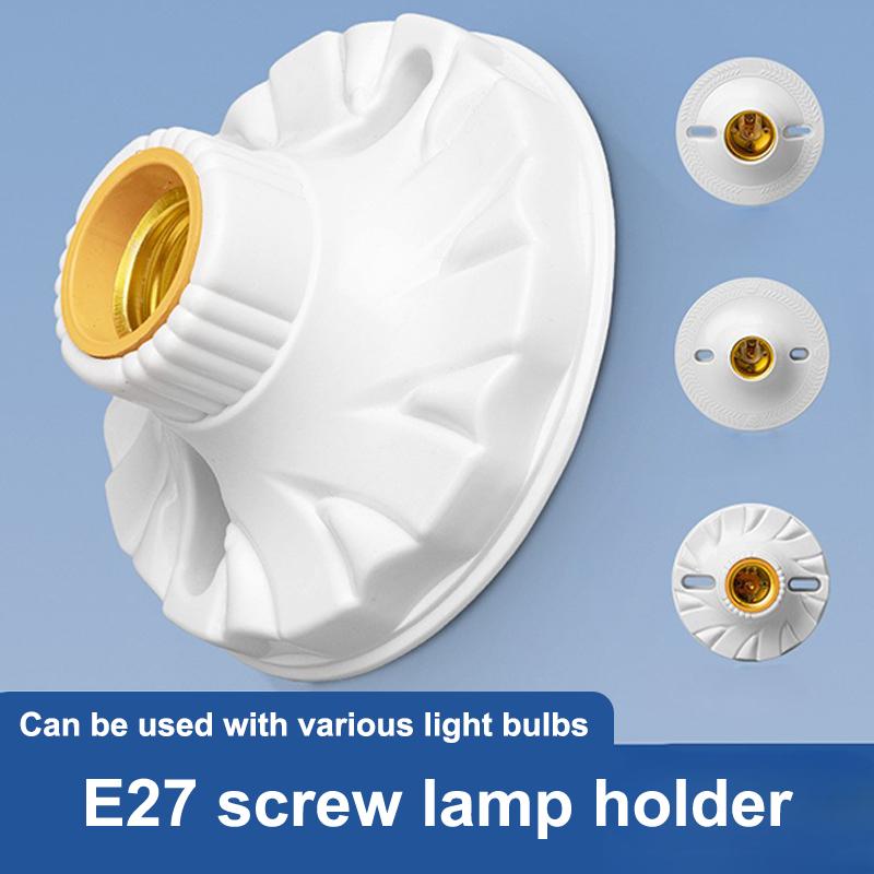 250V E27 Lamp Holder Socket Ceiling Mounted, Bakelite Porcelain Base Screw Edison Bulb Socket For Home Project Use T3Y4