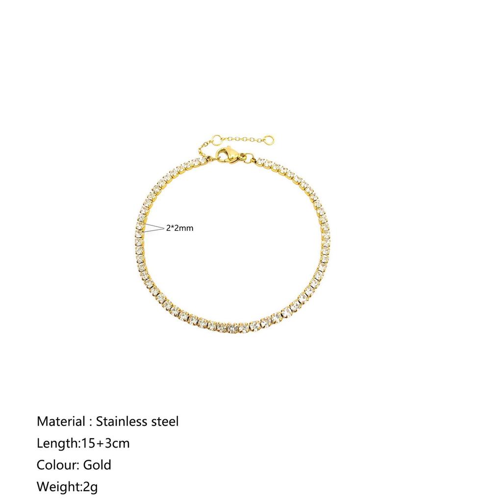 European & American Luxury Geometric Zircon Tennis Bracelet