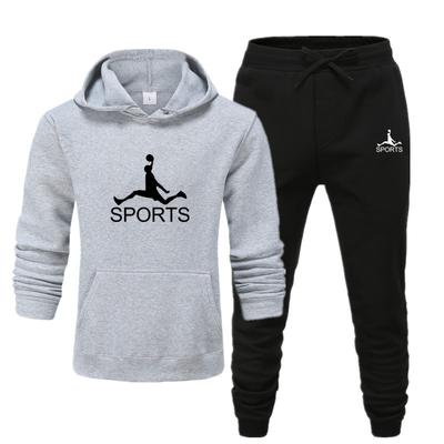 Classico set per il tempo libero 2024 Autunno Nuovo Sport personalizzato modello stampato felpa con cappuccio Set