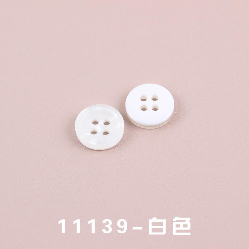 Four Eyes Resin Shirt Sweater Round Button Decorative Men's Open Cardigan Windbreaker Transparent Accory 100pc/lot