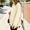 Women's Casual Printed Long Sleeve Oversized Two Piece Look Sweatshirt for Everyday Wear