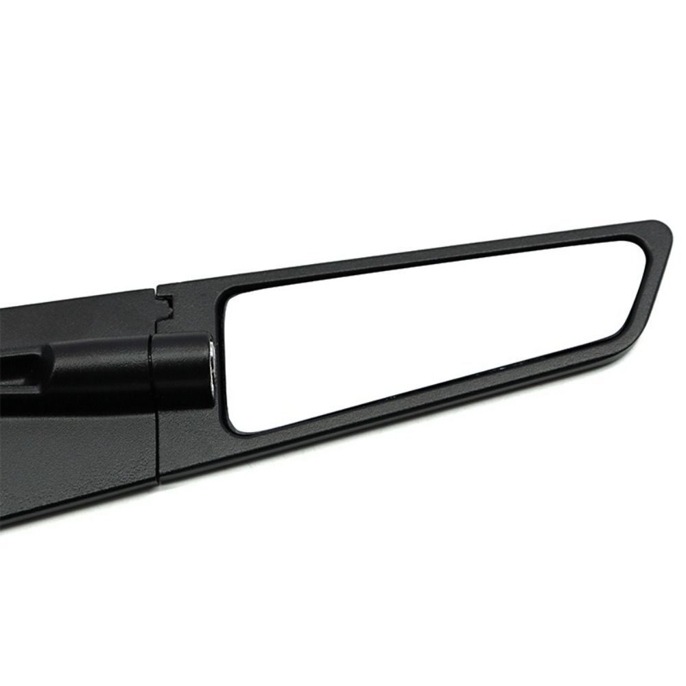 1Pair Frosted Black Stealth Mirrors Aluminum Alloy Adjustable Mirrors  For All Mosaic Lens