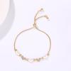 Korean Style Zircon Flower Bracelet for Women - Trendy, Simple, Personalized Design