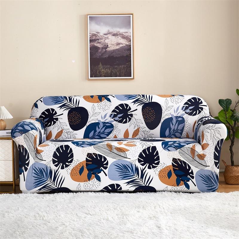 Stretch Milk Silk Printed All Inclusive Universal Sofa Cover Sofa Cover