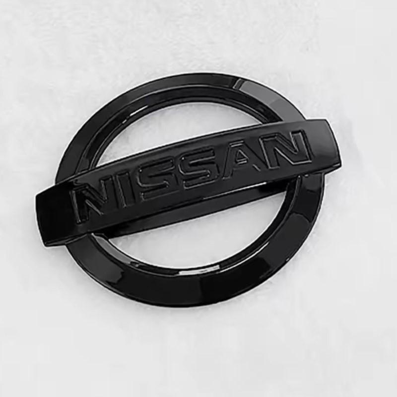 

For Nissan Qashqai Juke Pulsar Sentra Altima Patrol Micra Rogue Almera Car Front Radiator Grille Logo Cover Rear Trunk Stickers 8.7x7.5cm чорний
