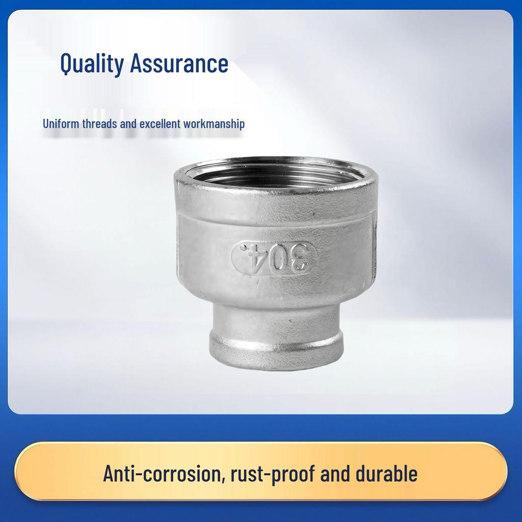 304 Stainless Steel Male Thread Reducer Bushing Pipe Joint for Heating Systems