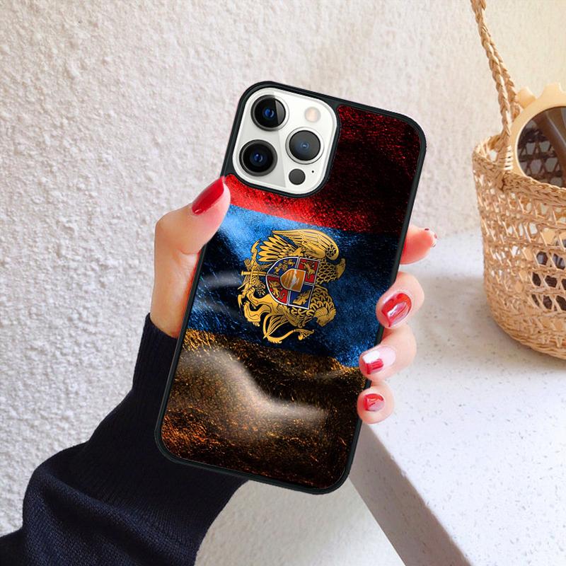 Armenia Coat Of Arms Flag Phone Case for iPhone 17 Air 16 PRO MAX 15 14 PLUS 11 12 13 Back Cover Fundas Shell
