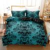 Gothic Style Skull Bedding Sets For Adults Bed Supplies Set Duvet Cover Set With Pillowcases No Filling Luxury Birthday Gifts