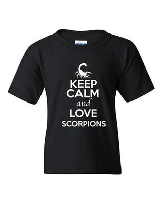 Keep Calm And Love Scorpions Arachnid Desert Animal Lover Youth Kids T-Shirt Tee Unisex T-Shirt
