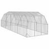 Vidaxl Pollaio Per Galline, 2,5X8X2,25 M, Acciaio