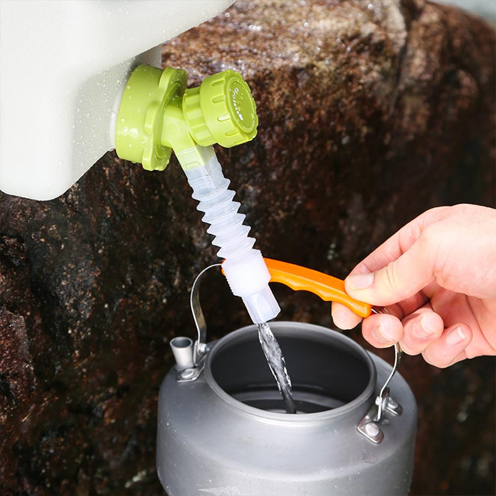 Tragbarer Wasserhahn-Ersatz mit Verlängerungsrohr Wasserbehälter Wasserhahn Camping Wasserkanister Wasserhahn Wassereimer Zubehör