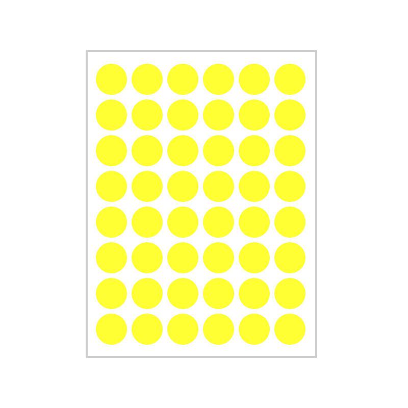 10 Colors Mixed Polka Dot Round Label Stickers: Small & Large, Red, Yellow, Blue, Green, Pink, White, Black, Orange