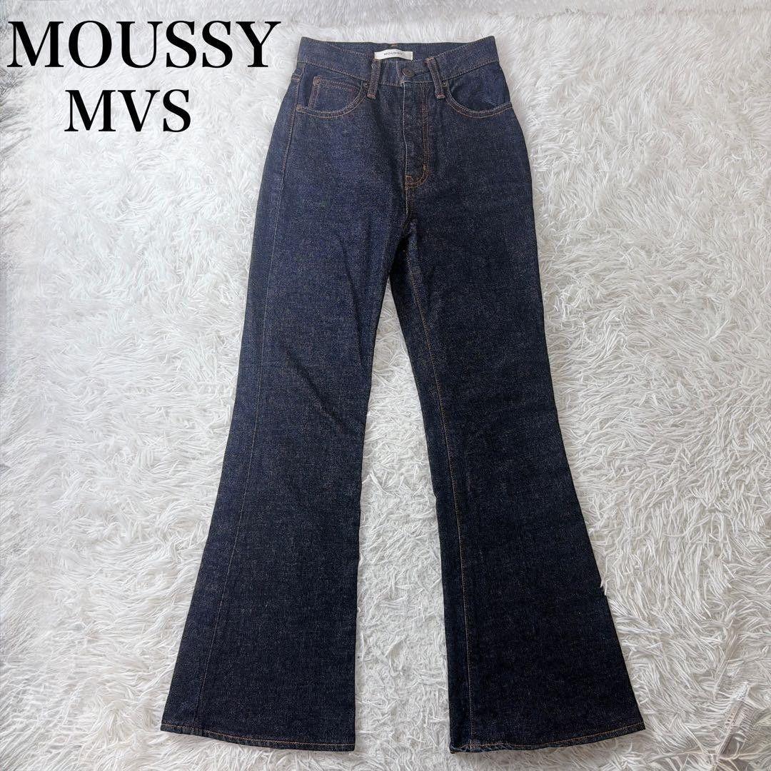 MOUSSY MVS flare denim pants indigo FLARE dark blue moussy