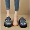 Women's Summer New Retro Old Bag Head Thick-soled Slippers Women's Outerwear Internet Celebrity Fashion Foreign Trade Casual Boken Shoes