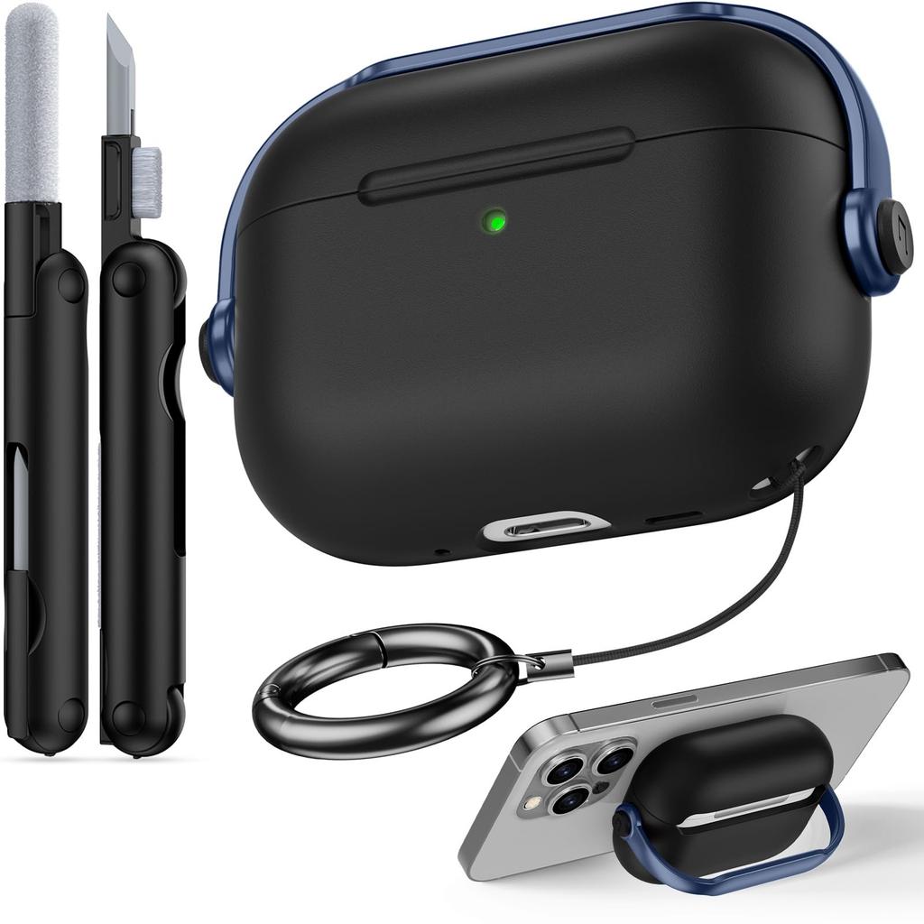 For AirPods Pro 3 Case 2025 with Cleaner Kit for Apple AirPods Pro 3rd Generation Case Safety Lock AirPod Pro 3 Case Accessories