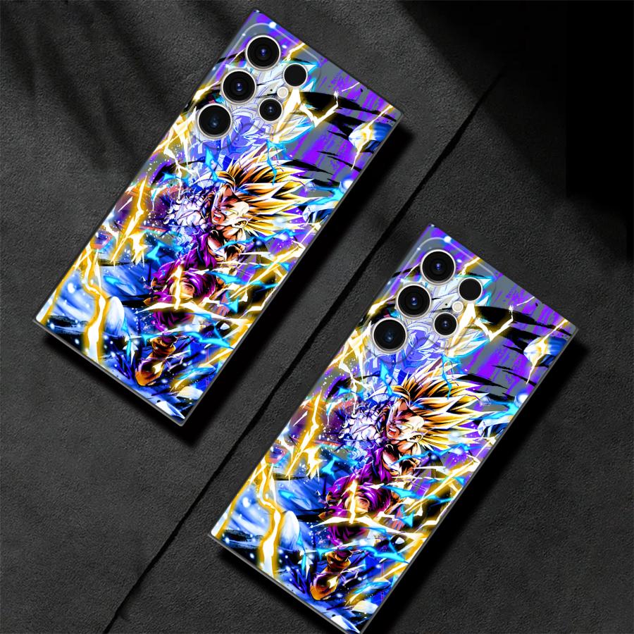 Soft Shell Case for Samsung Galaxy S25 Ultra S21 S24Ultra S23 FE S20 FE S24 S22 Plus S21+ Dragon Ball Saiyan Son Gohan