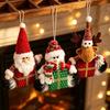 Hanging Style Christmas Hanging Ornament Creative Santa Claus Figurine New Gift Box Doll  Holiday