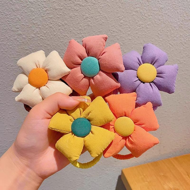 Children's  Flower Hair Ring High-value Baby Rubber Band Headdress Girl New Elastic Headband Cute Hair Rope