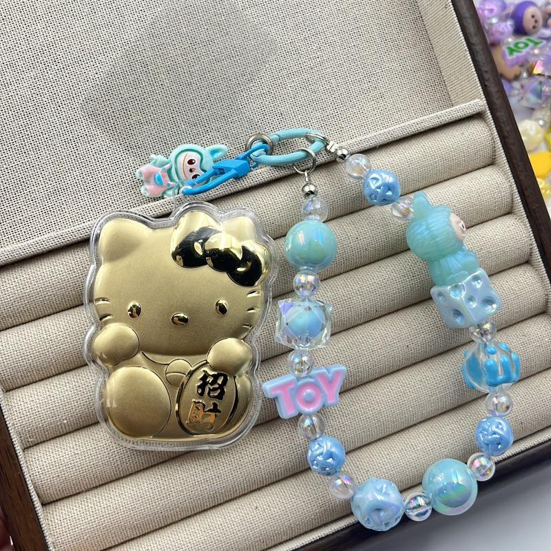 20mg Pure Gold Wealth-Attracting Cat Pendant Keychain - Gold Gift for Girlfriend