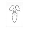 8 Pcs Halloween Pumpkin Face Stencils for Crafts Reusable Acrylic Drawing Template for DIY Pumpkin Carving Wood Wall Art Decor