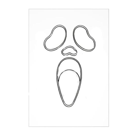 8 Pcs Halloween Pumpkin Face Stencils for Crafts Reusable Acrylic Drawing Template for DIY Pumpkin Carving Wood Wall Art Decor
