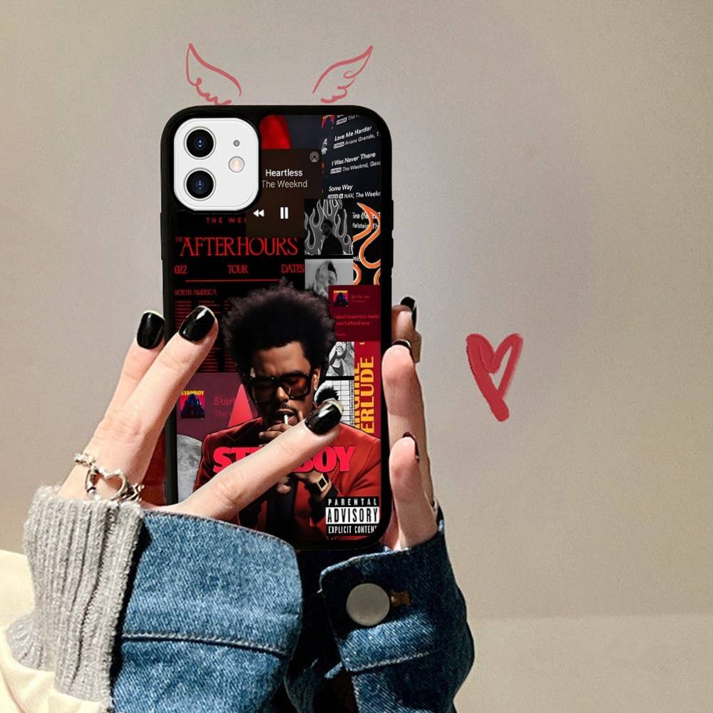 Popular Hip Hop Rapper The Weeknd For IPhone 17 16 15 14 13 Pro 12 11 Pro Max Hard PC+TPU Phone Cases Back Cover