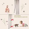Magnetic Door Screen High Density Fly Bug Mosquito Mesh Curtain Automatically Mesh Door Nets Keeps Bugs & Mosquitoes Out, 35*83in, Coffee