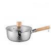 Panela Rasa de Neve Aço Inoxidável Doméstico Panela de Leite Panela para Alimentos Panela para Sopa Panela para Macarrão Instantâneo