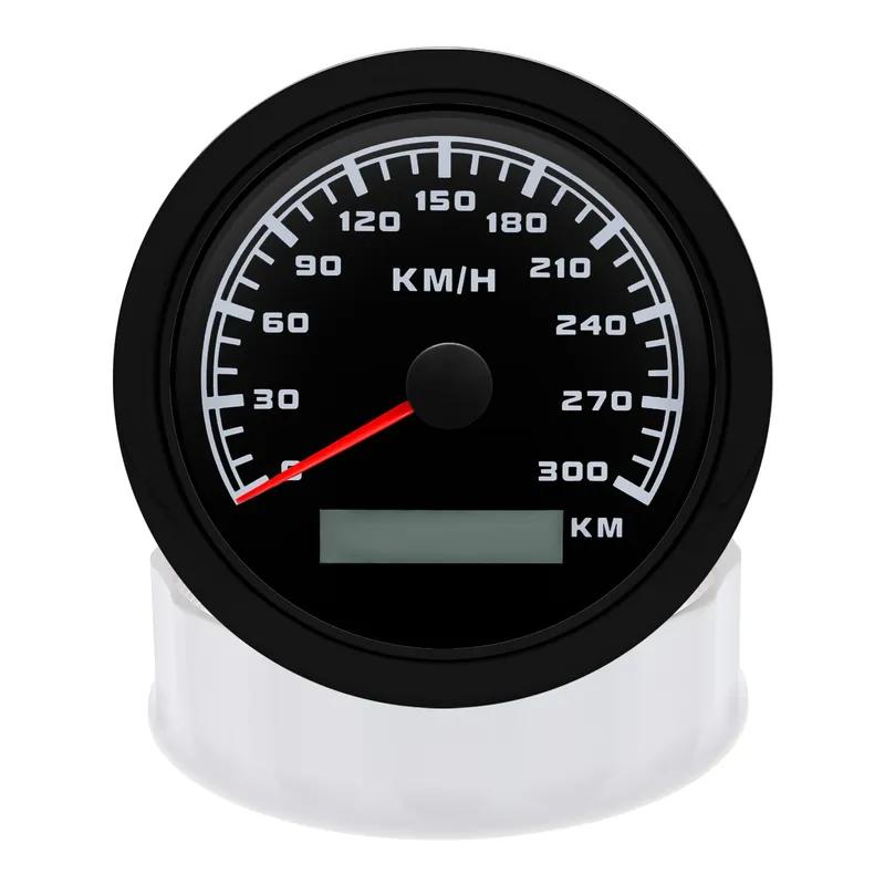 7 Color Backlight Waterproof 300KM/H 85MM GPS Speedometer Gauge Custom Universal Boat Car Odometer Speed Gauge With GPS Antenna
