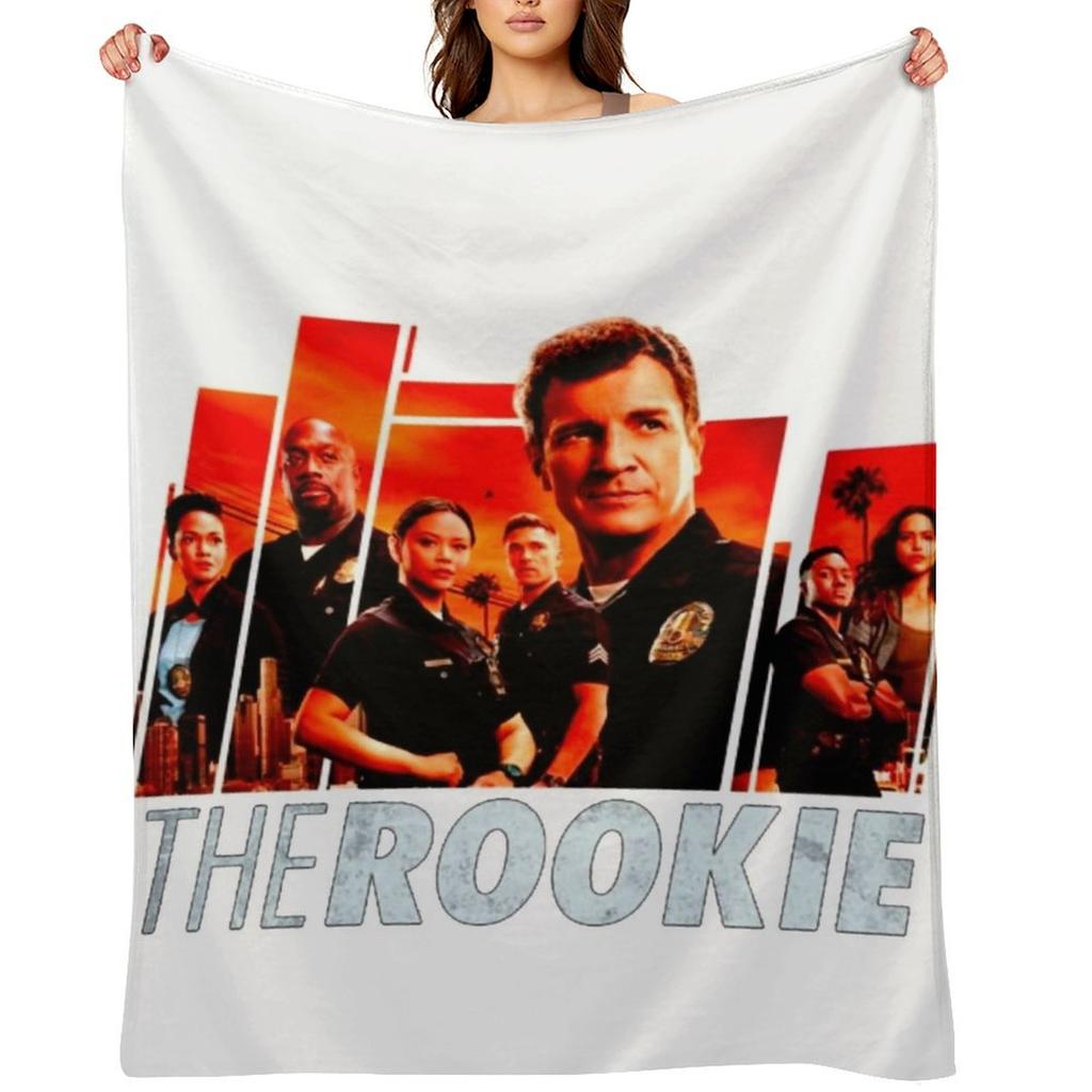 The Rookie Fanart Poster Throw Blanket Soft Plaid Soft Beds Sofa Quilt Personalized Gift Blankets