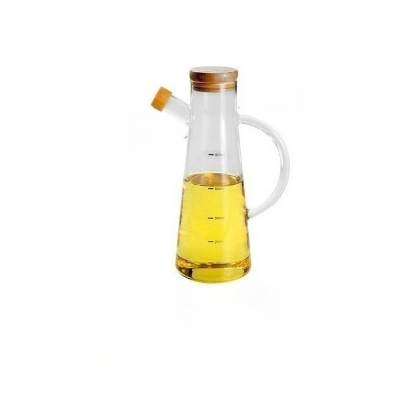 Nordic-style High Borosilicate Glass Oil Pot, Graduated Seasoning Bottle for The Kitchen, Household Leak-proof Bottle Tools