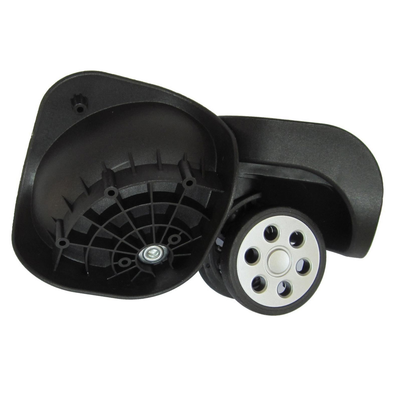 

1 пара A191 DIY Поворотные Колеса для Чемодана с Тормозом, Аксессуары для Ремонта, Портативный Дорожный Багаж, Плавное Путешествие чёрный