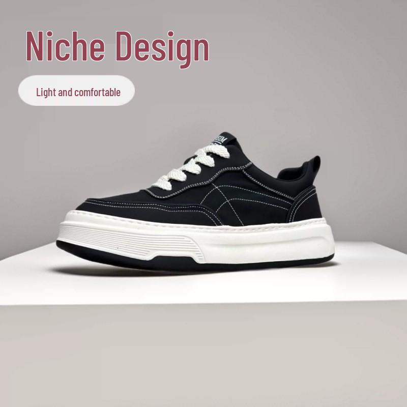 2026 Spring Men s Fashion Breathable Slip-On Casual Board Shoes 41 серый/чёрный
