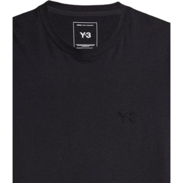 Y-3 SS26 Geripptes Rundhals-Freizeit-Kurzarm-T-Shirt Unisex Oberteile KQ9783