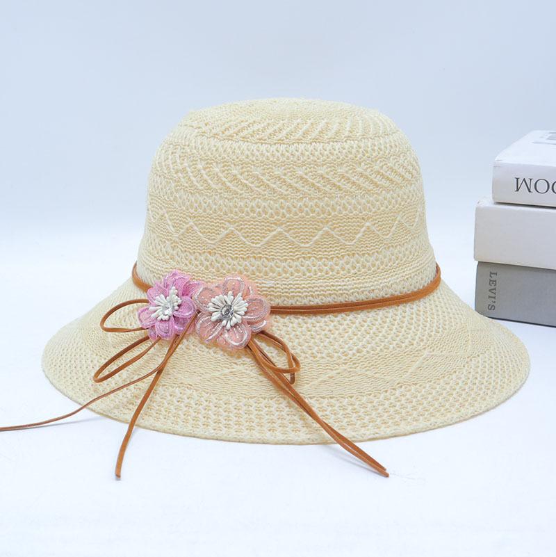 Straw Straw Hat Women's Big Eaves Beach Hat Summer Shading Sun Hat Outdoor Travel Seaside Spring and Autumn Versatile