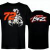 Tricou Unisex Marco Bezzecchi 72 Bez Graphic Supradimensionat 100% Bumbac Unisex Gât Rotund Mânecă Scurtă Modă Y2k Stil Stradal Popular Tricou
