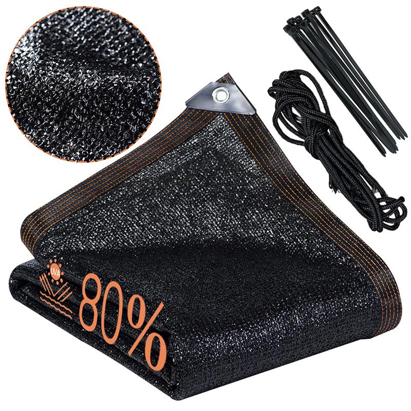 

Уличная сетка для затенения Водонепроницаемая сетка для затенения сада Террасные навесы Навес от солнца Защита от ультрафиолета Солнцезащитная ткань Тентовый брезент Wide1m long 2m белый