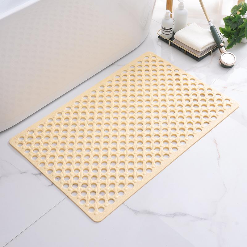 PVC Non-Slip Bathroom & Shower Mat - Water-Resistant for Home, Hotel, Pool, Toilet, Floor.