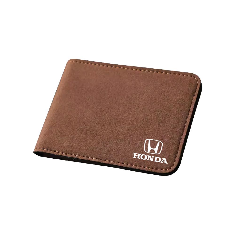 Car Logo Ultra-Thin Driver License Cover Card Business ID Pass Holder For Honda Civic Accord Hrv Jazz CR-Z Element Insight MDX XL0