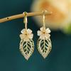Vintage Crystal Daisy Flower Earring For Women Fashion Shiny Zircon Rhinestone Earrings Party Wedding Friendship Jewelry